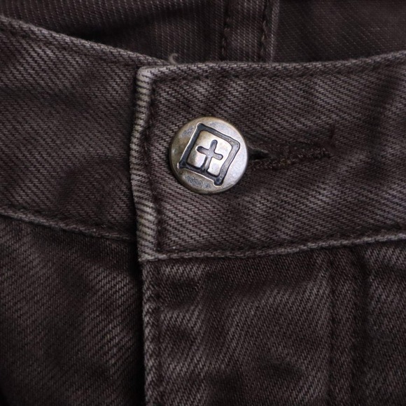 Ksubi Mens Brown Denim Jeans Slim Fit Detailed Stitching Size 32 Rare - Picture 6 of 14